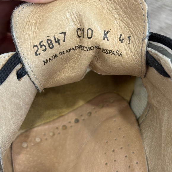 VTG Camper Gray Tan Leather Suede Brogue Wingtip Derby Oxford Shoes EU‎ 41 25847 main image 5